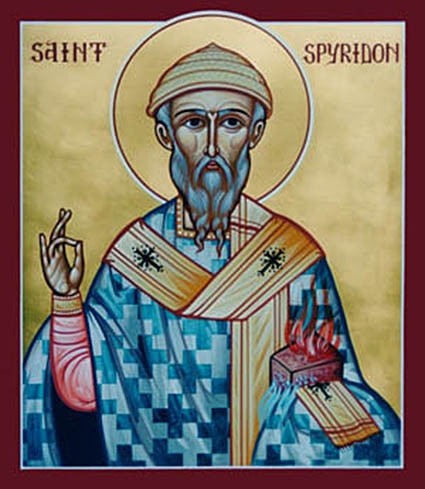 Святитель Спиридон Тримифунтский - Икона 48